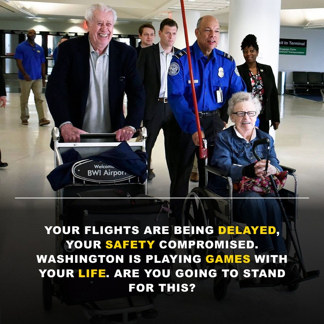 CHAOS AT THE AIRPORTS: Washington’s Budget Games Are Putting YOUR Safety at Risk!