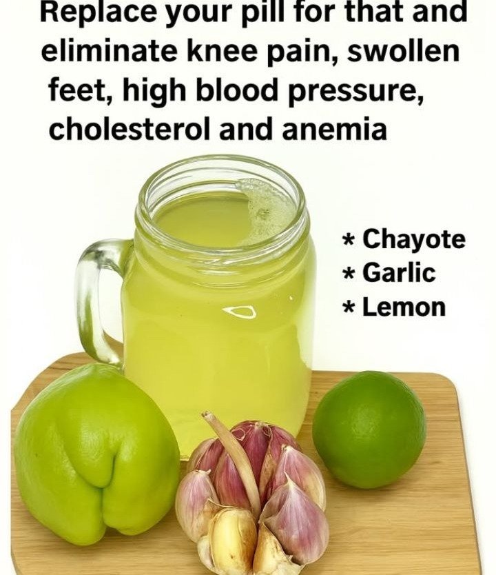 A Natural Anti-Inflammatory Tonic: Chayote, Garlic, and Lemon for Enhanced Circulation